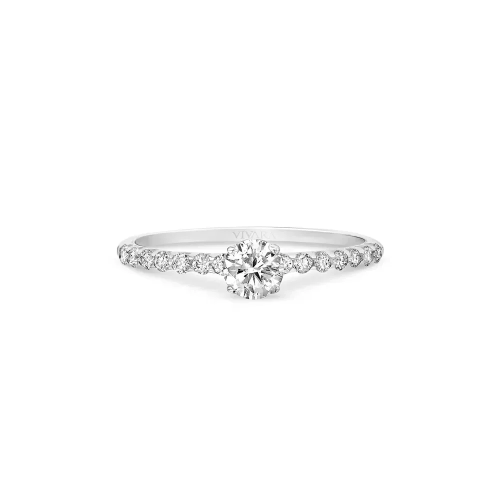 Anel Solitário Classic em Ouro Branco 18k com 0,51ct de Diamante — imagem 1