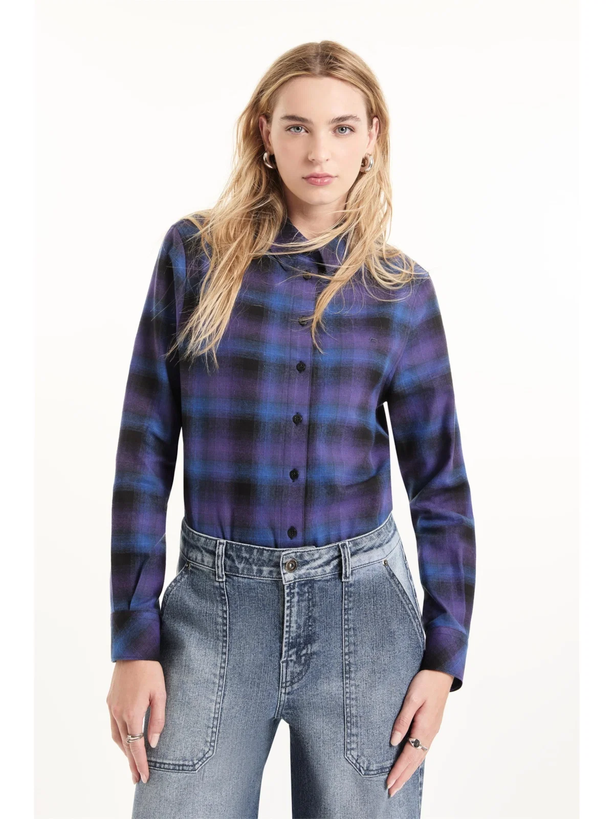 Camisa Wool Touch Estonia Relaxed Azul Carbono — imagem 1