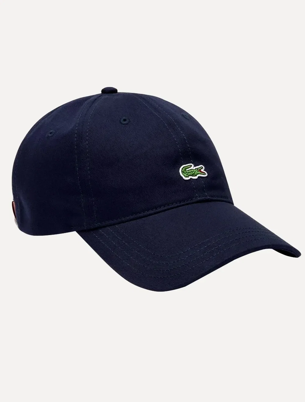 Boné Lacoste Masculino Casual Contrast Strep Logo Azul Marinho