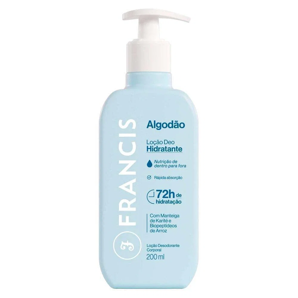 Loção Hidratante Francis Algodão 200ml