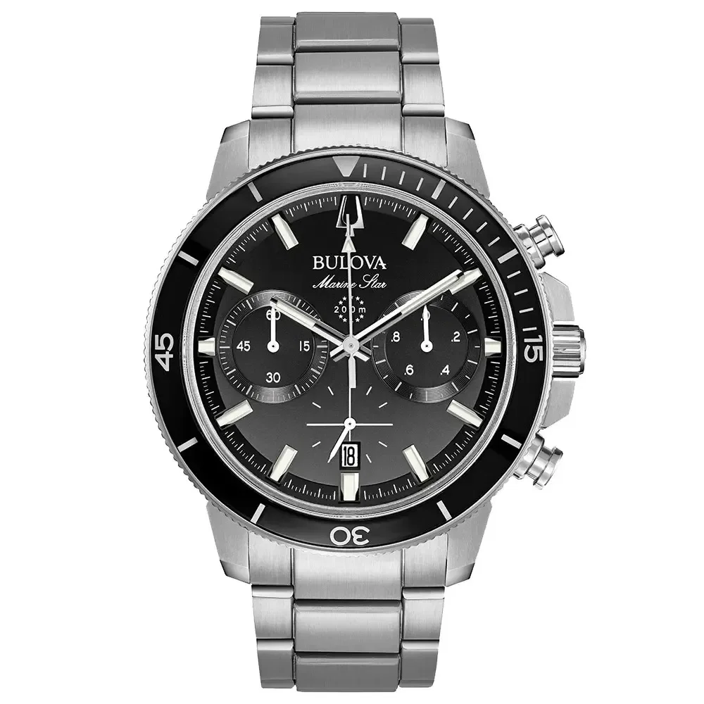 Relógio Bulova Marine Star Masculino Aço 96B272 20 ATM