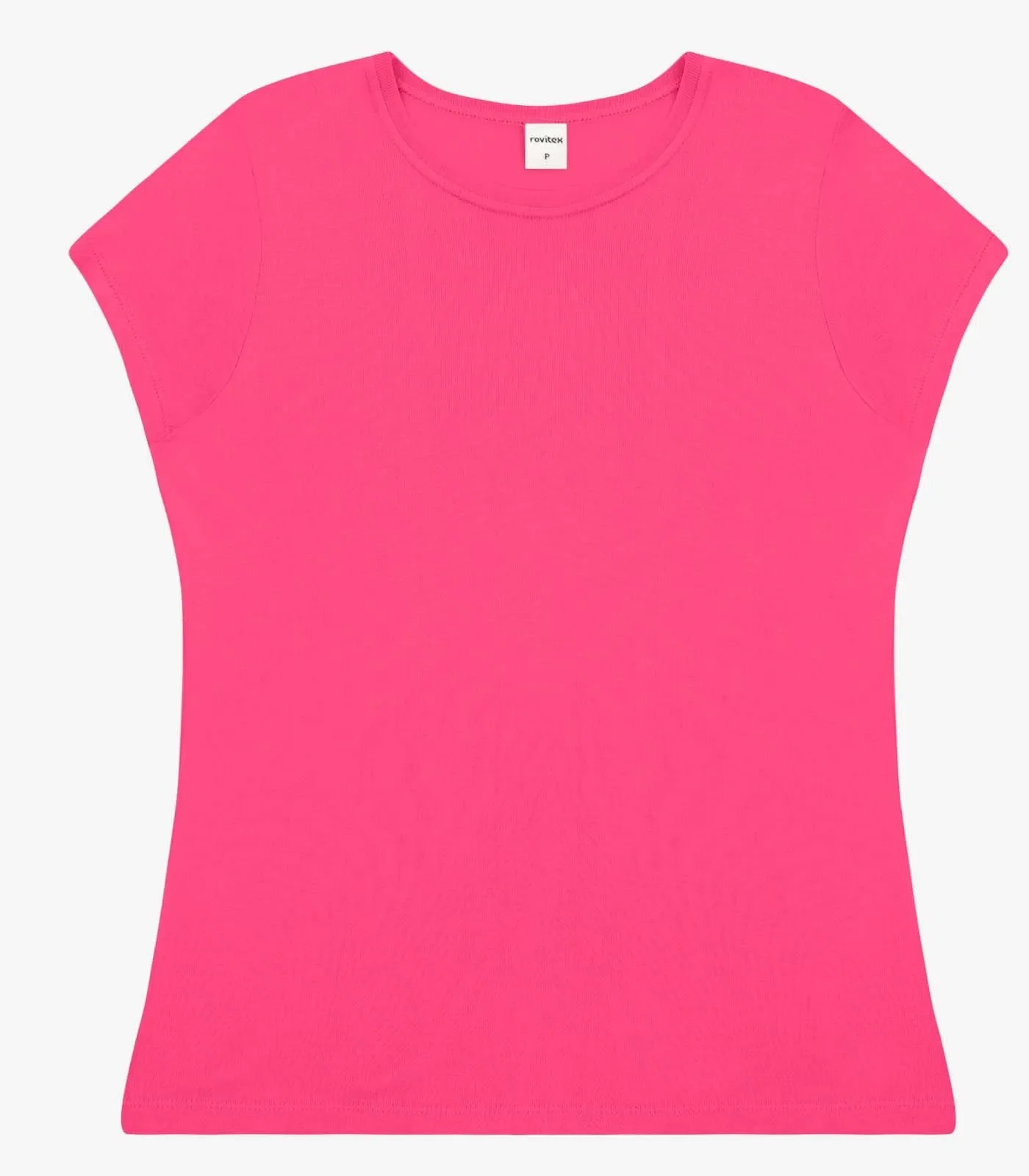 Blusa Feminina Básica Visco Tricot Rovitex Rosa
