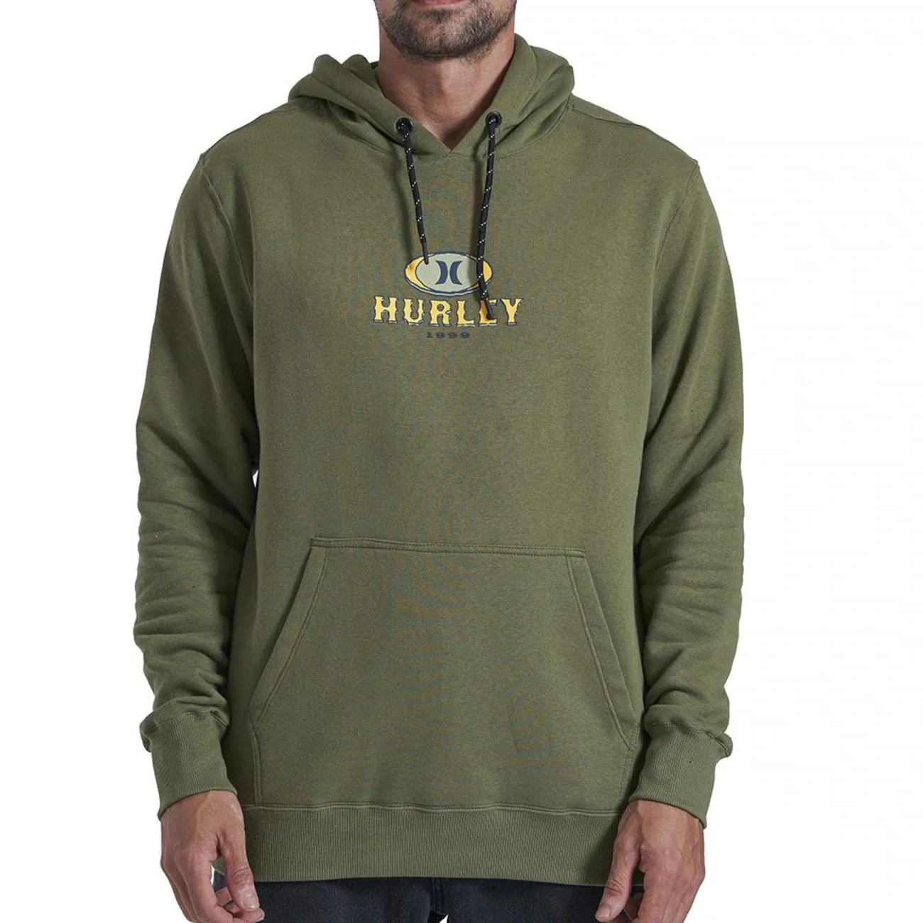 Blusão de Moletom Masculino Hurley Canguru Retro Waves — imagem 1