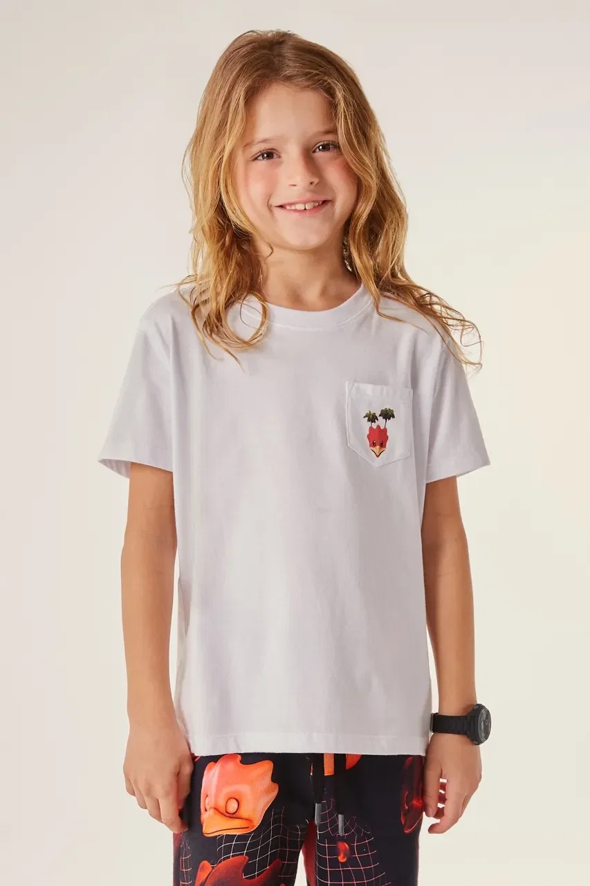 Camiseta Estampa RESERVA MINI Picapaumoji Bolso B