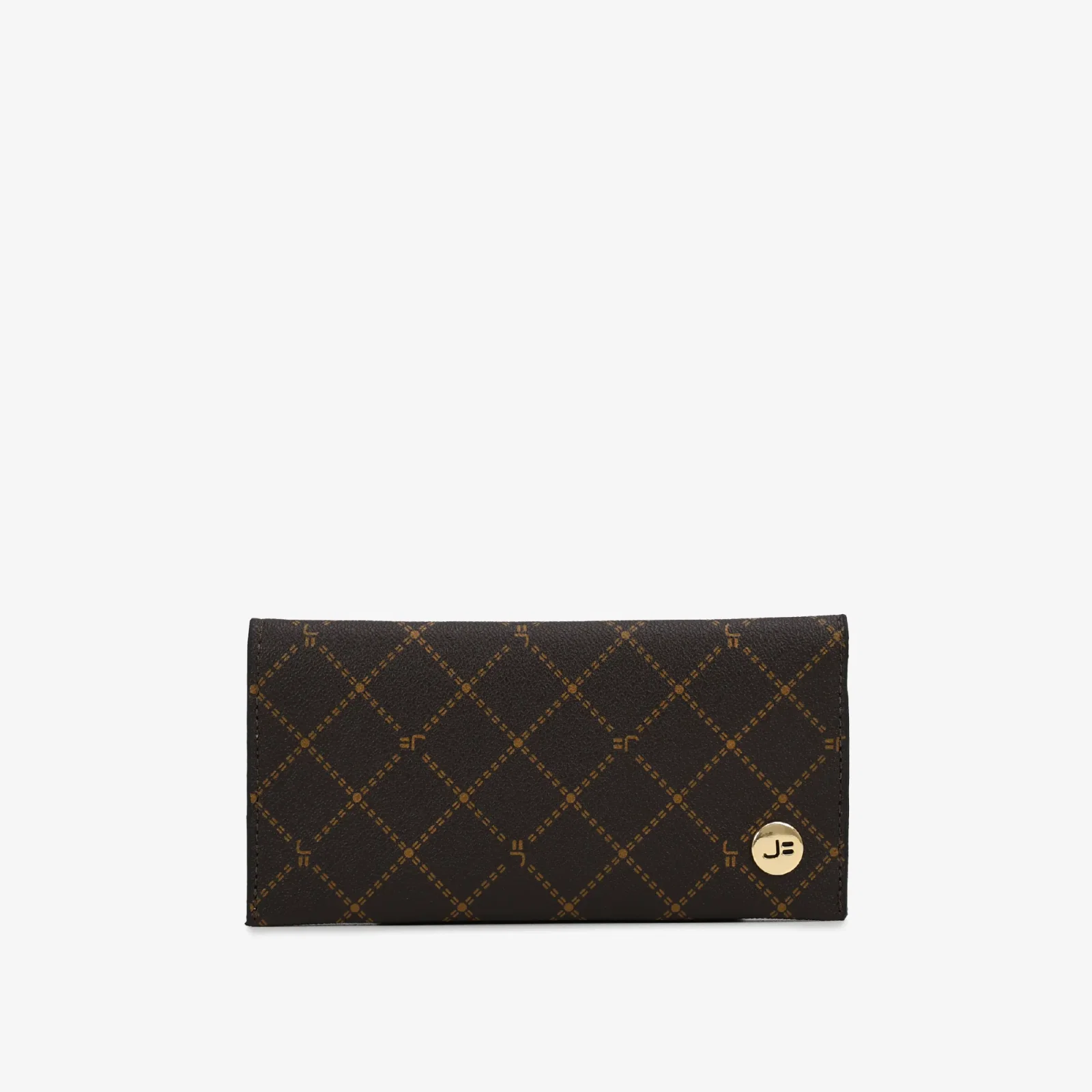 Carteira Envelope Marrom Monograma Jb — imagem 1