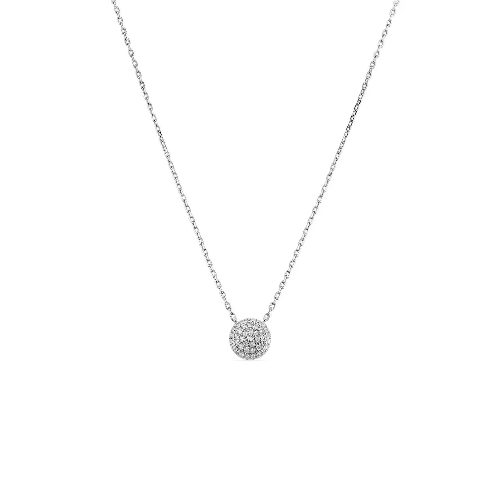 Colar Life Pavê em Prata 925 com Zircônia Incolor — imagem 1