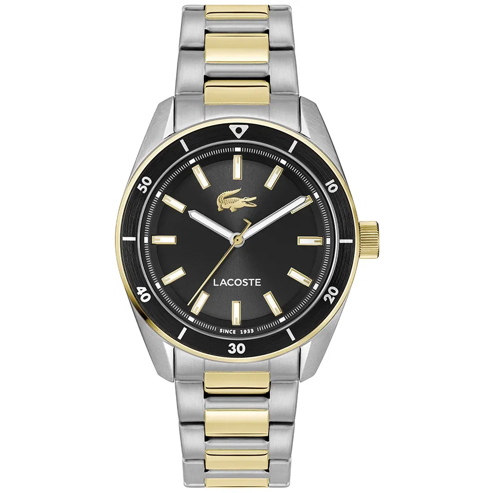 Relógio Lacoste Boston Masculino em Aço Prateado e Dourado 2011488