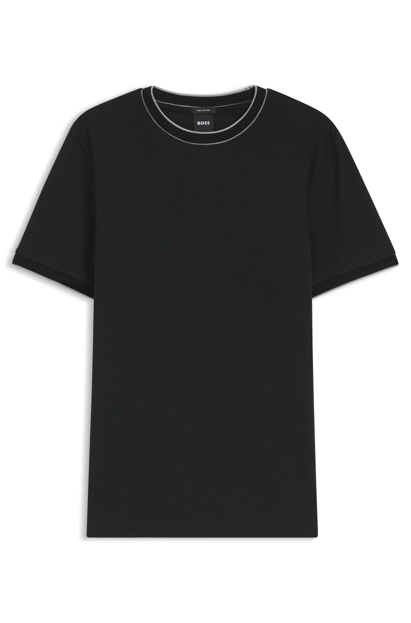 Camiseta Regular Fit Em Algodão Estruturado — imagem 1