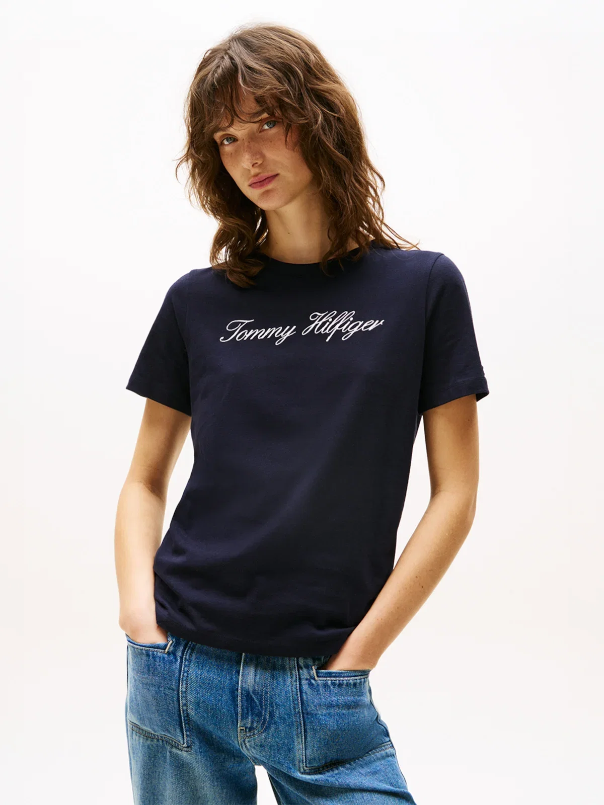 Camiseta TOMMY HILFIGER Logo Cursivo — imagem 1