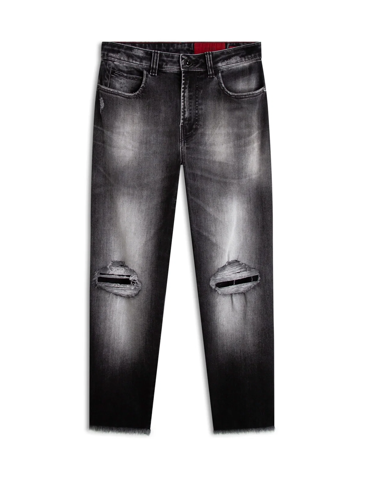 Calça Jeans Intense Black Ellus Lav.Black C/Puidos+patch