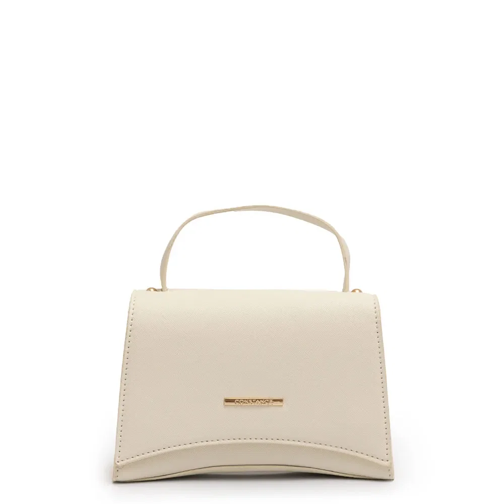 Bolsa Tiracolo Estruturada Pequena Off White — imagem 1