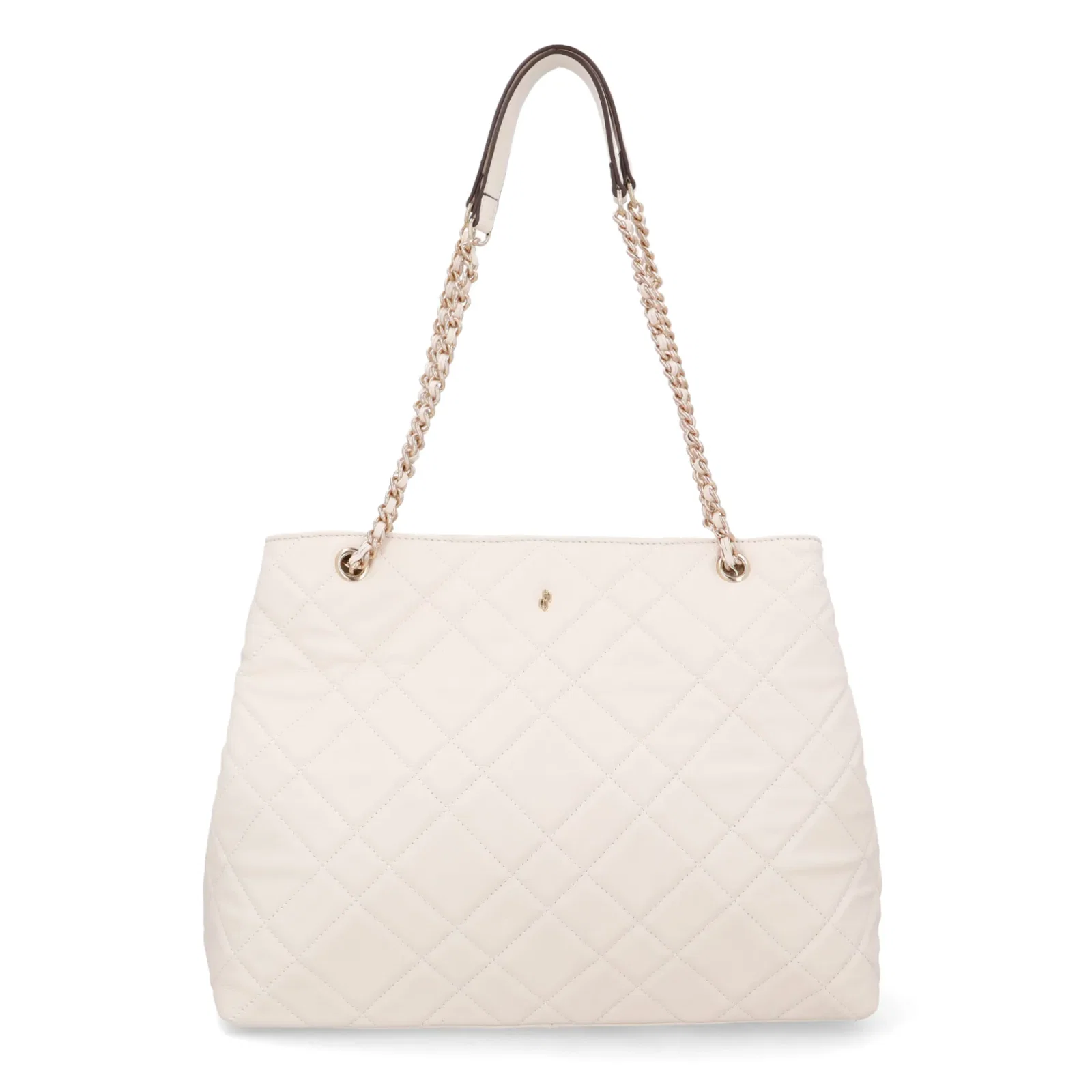 Bolsa Shopper Couro Branca Marfim Matelassê — imagem 1