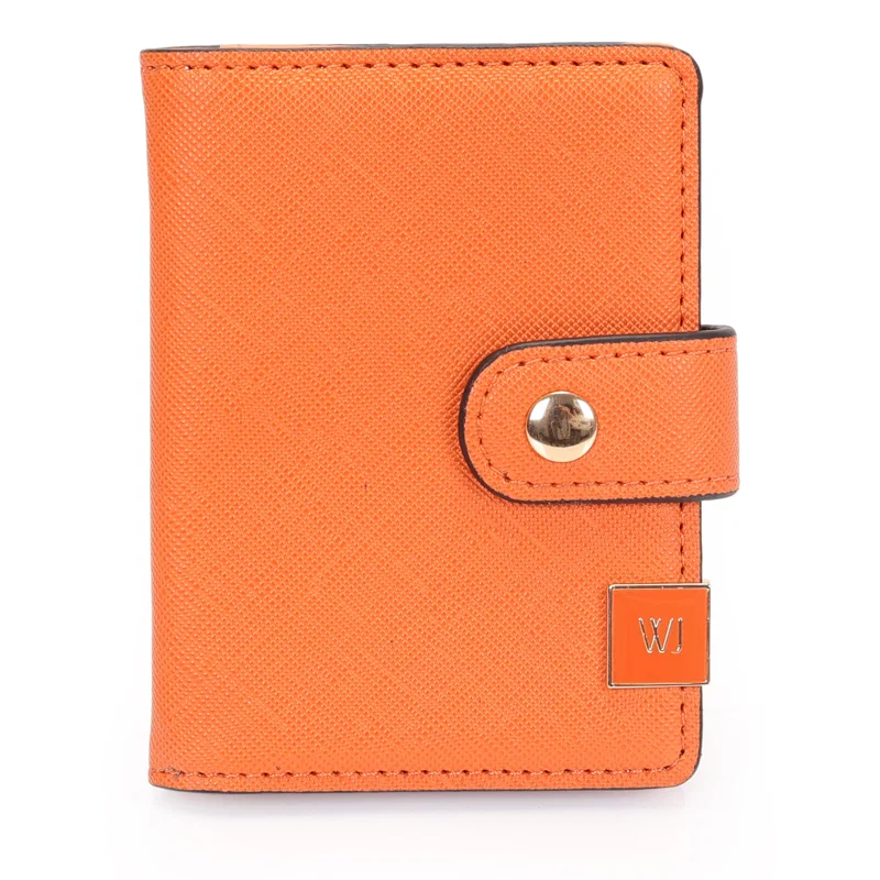 Porta Cartão Pequeno Monocolor Com Divisorias De Plástico
