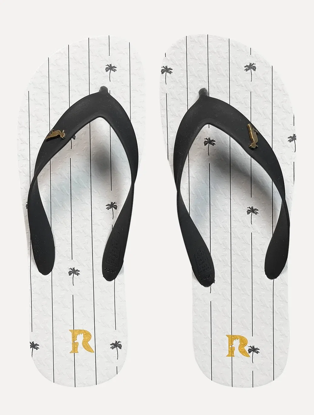 Chinelo Reserva Masculino RSV Palmeira Listras Branco
