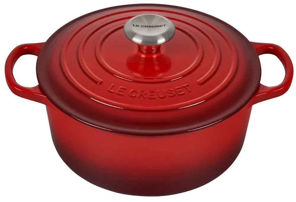 Caçarola Redonda Signature 24cm para Indução Le Creuset Vermelha