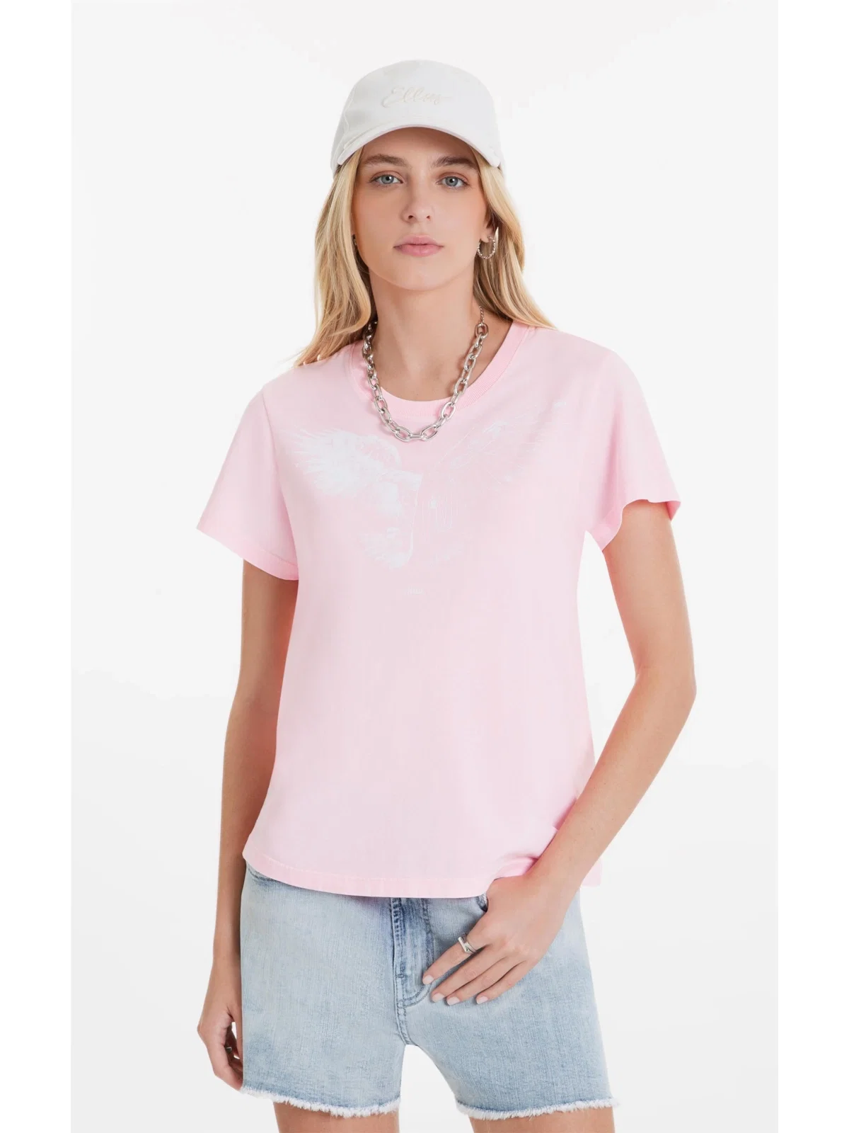 Blusa Viscolycra Ellus Classic Pink Fluor — imagem 1