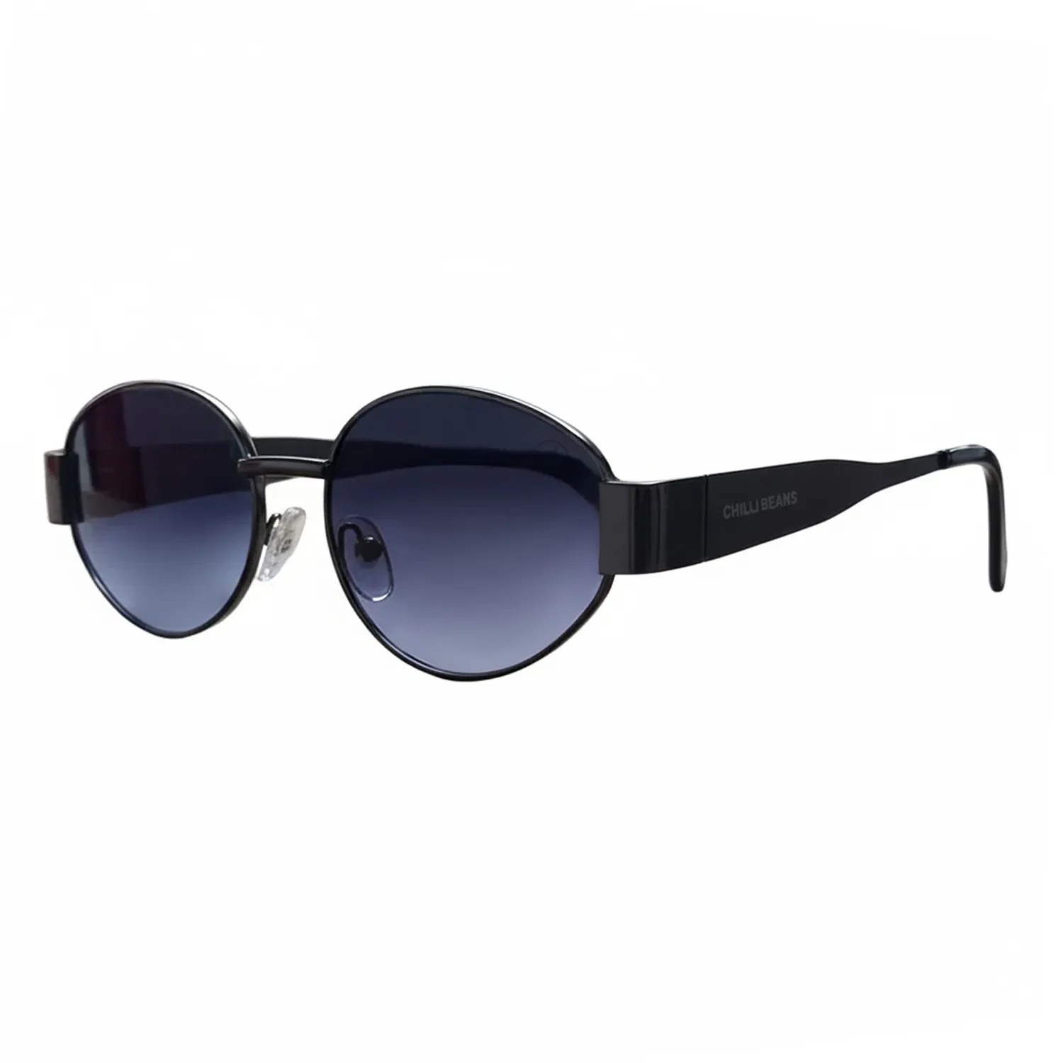 Óculos de Sol Feminino Chilli Beans Trend Redondo Azul Preto