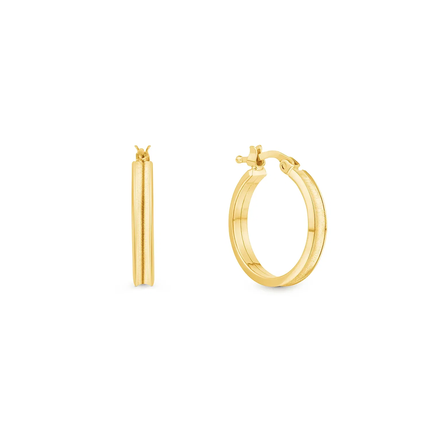 Argola Redonda em Ouro Amarelo 18k, 19mm