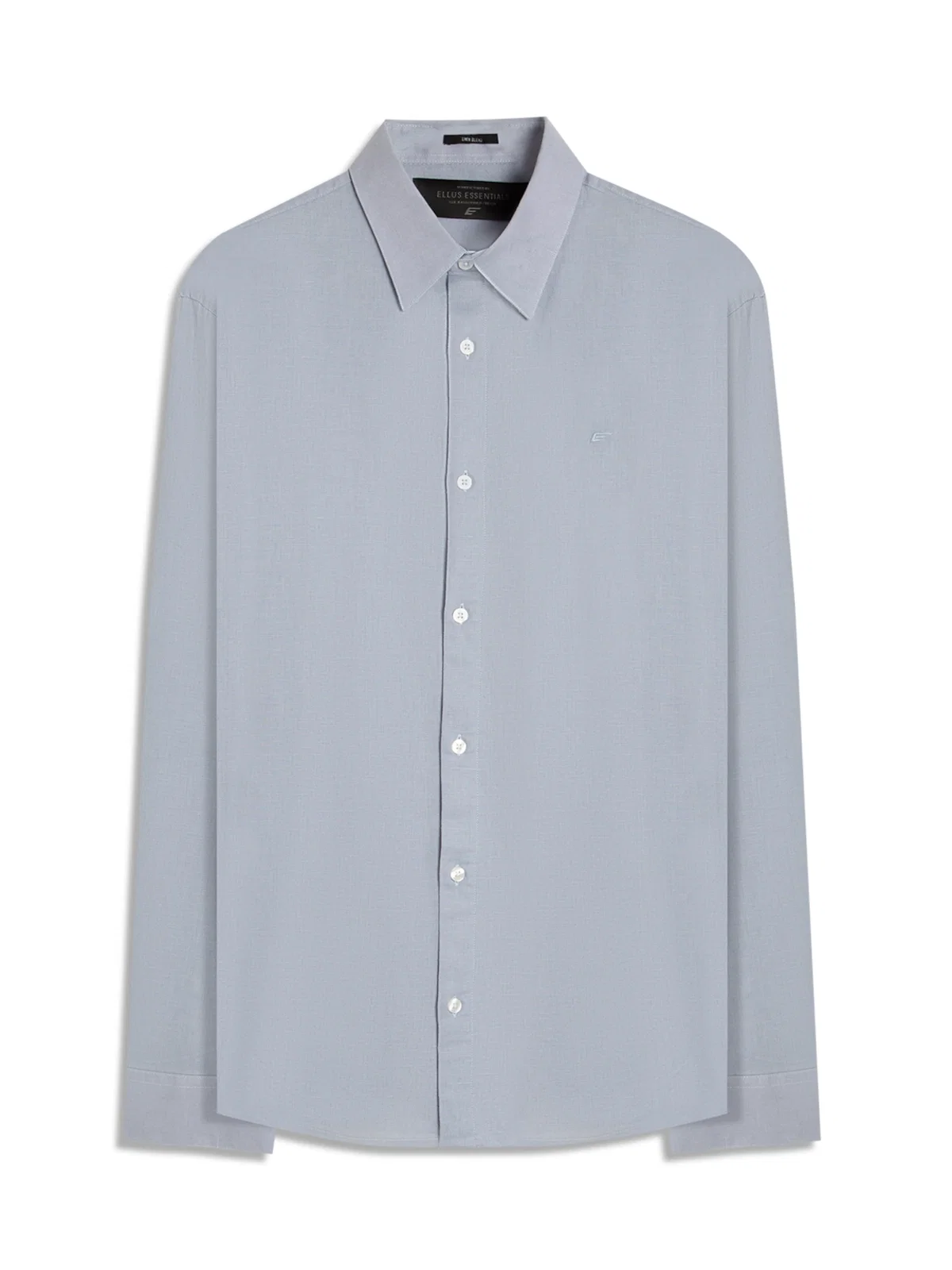 Camisa Linho Blend Anatomic Azul Seco