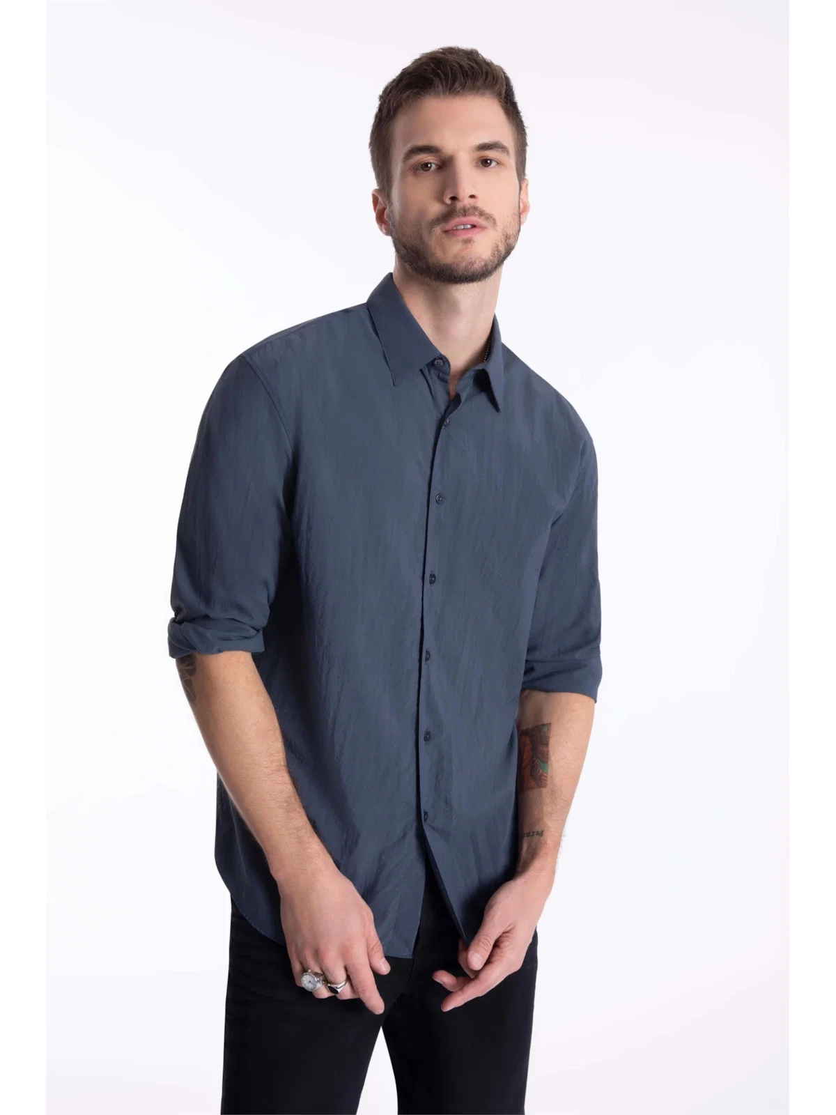 Camisa Poliamida Losse Irish Cinza — imagem 1