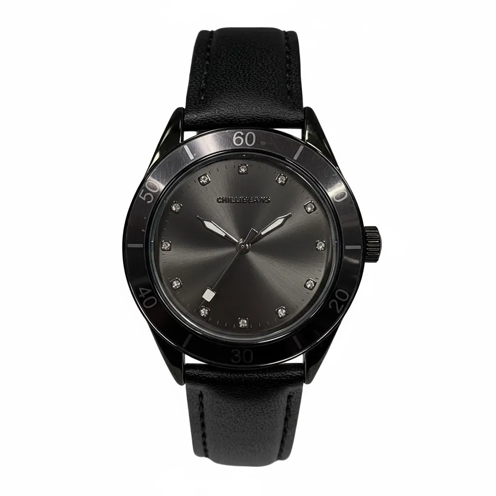 Relógio Analógico Feminino Chilli Beans Couro Preto — imagem 1