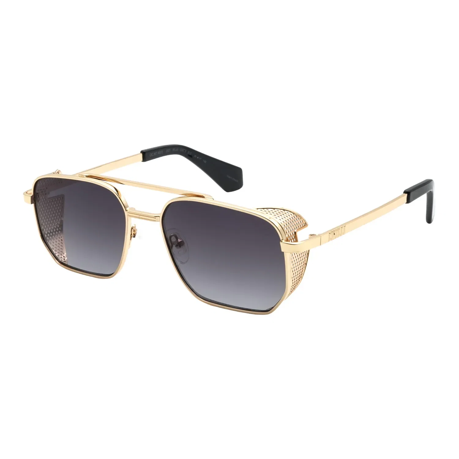 Óculos de Sol Unissex Chilli Beans Flap Quadrado Degradê Dourado — imagem 1