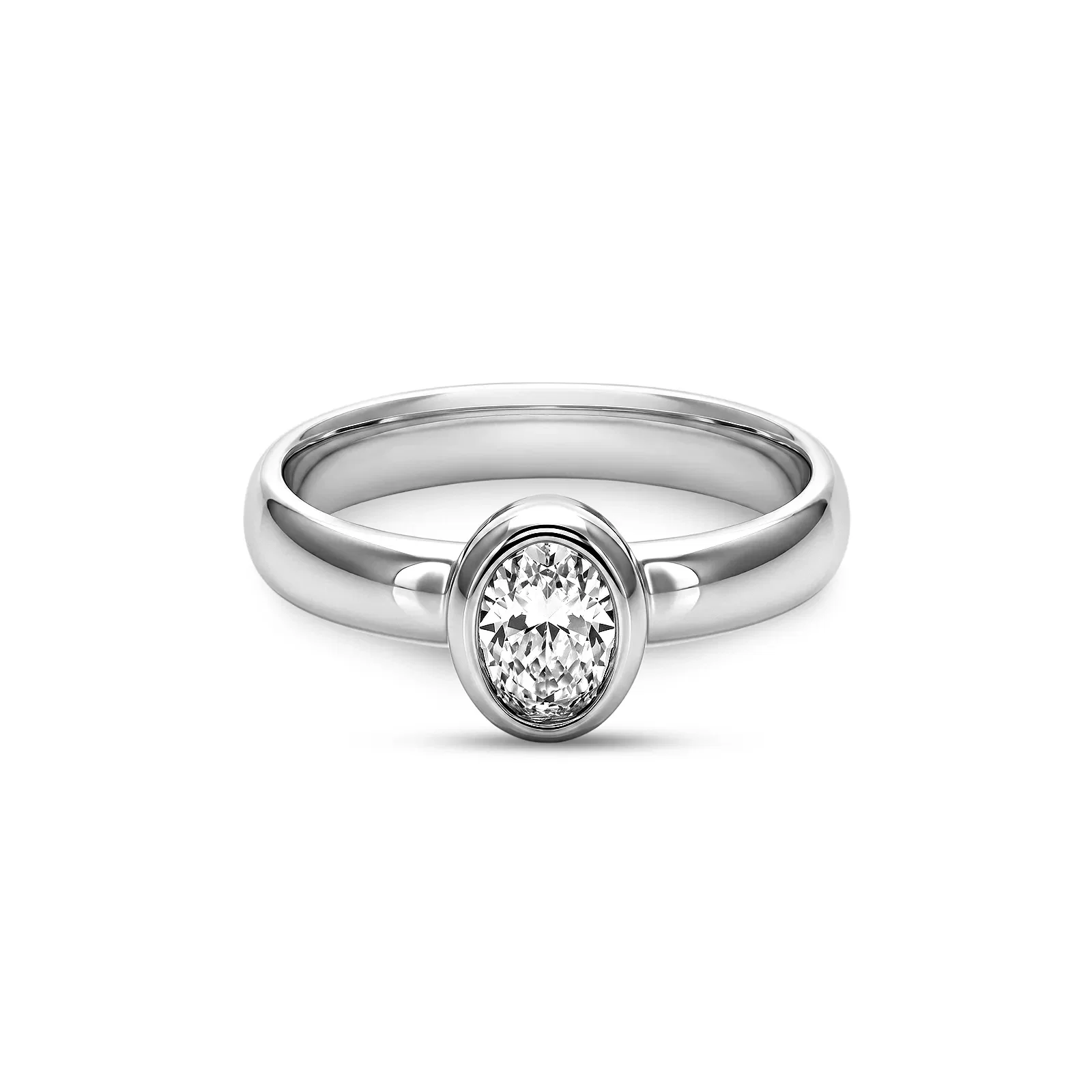 Anel Life Solitário em Prata 925 com Zircônia Incolor — imagem 1