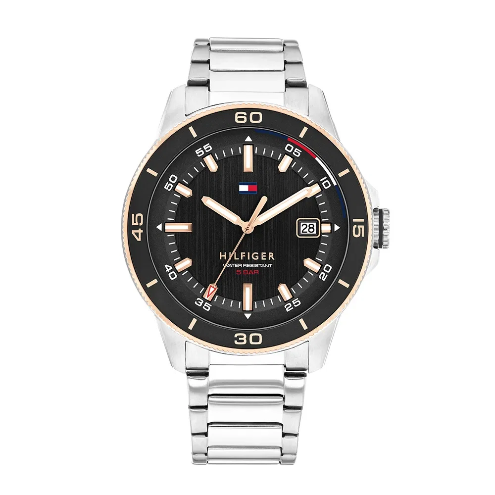 Relógio Tommy Hilfiger Remy Masculino em Aço Prateado 1792228