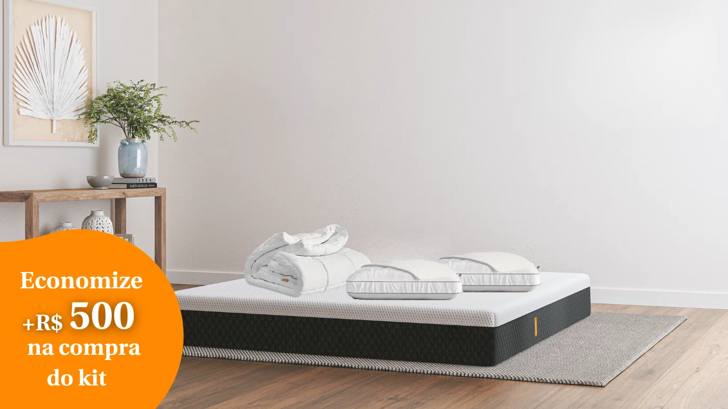 Kit Colchão Premium Hybrid 2.0 + Pillow Top + Travesseiro + Protetor — imagem 1