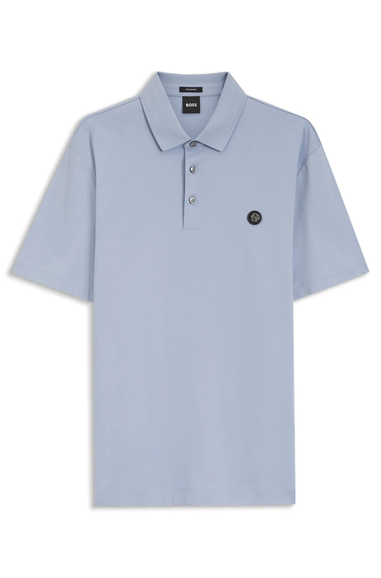 Polo De Algodão Mercerizado Com Monograma Double B — imagem 1