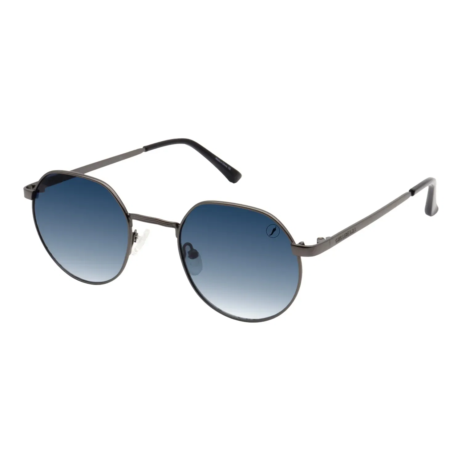 Óculos de Sol Masculino Chilli Beans Trend Redondo Degradê Azul — imagem 1