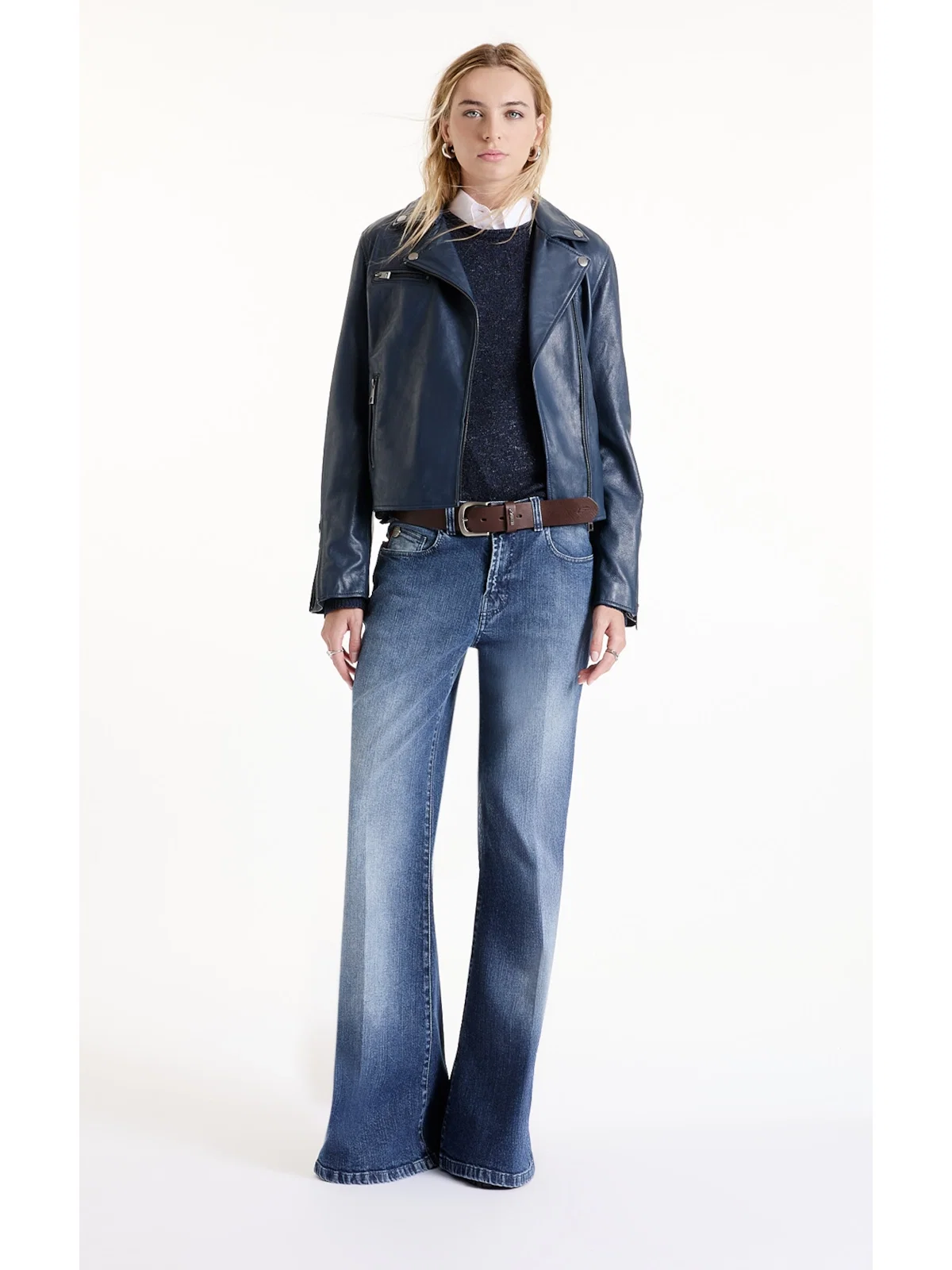 Jaqueta Natural Leather Signature Purple Blue — imagem 1