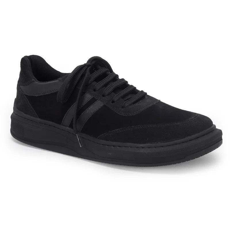 Calcado Masculino Couro Recortes Lateral
