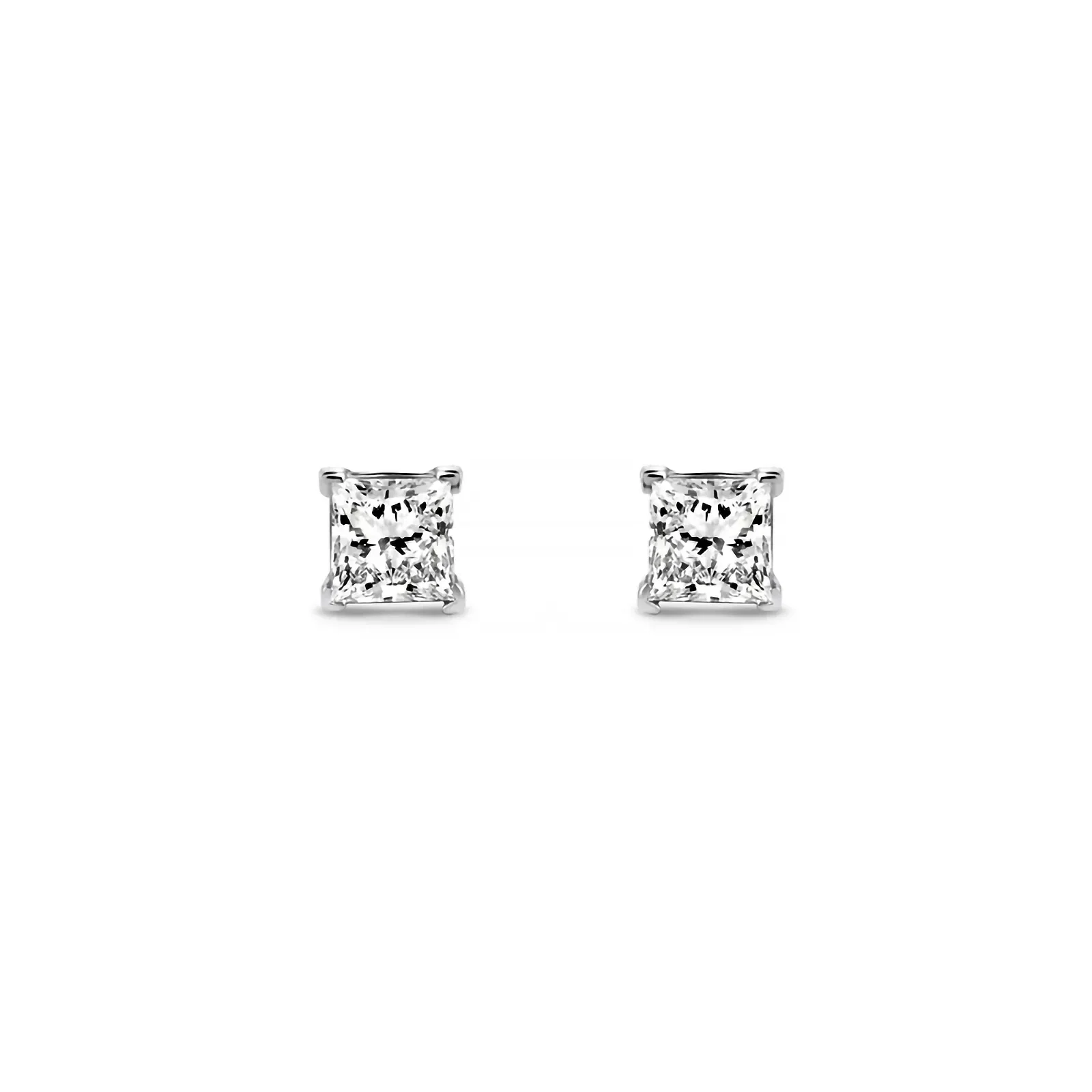 Brinco em Ouro Branco 18k com Diamante de Laboratório 2 ct — imagem 1