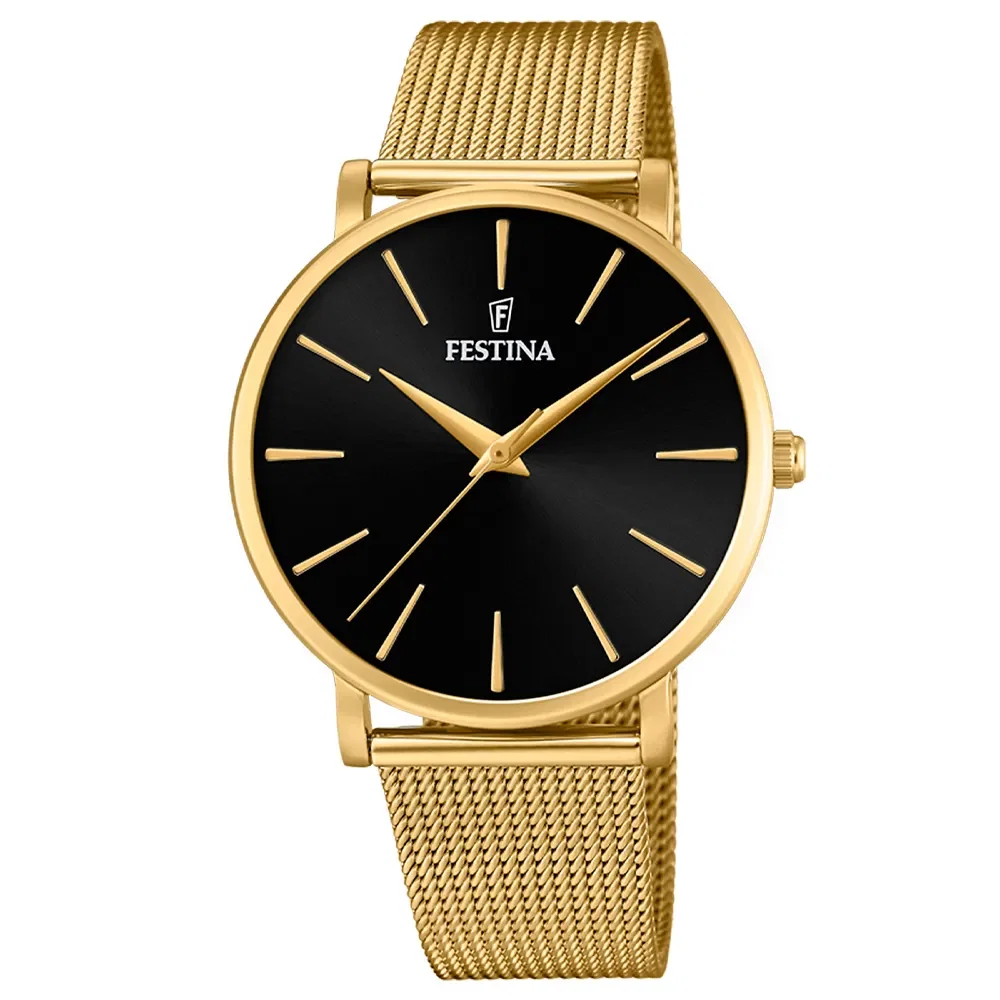 Relógio Festina 02-007 Boyfriend Feminino Aço Dourado — imagem 1