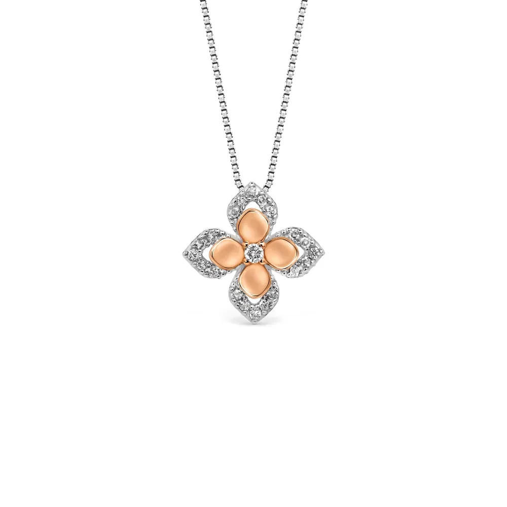 Pingente Giardino em Ouro Rosé e Ouro Branco 18k com Diamantes, 16.2mm — imagem 1