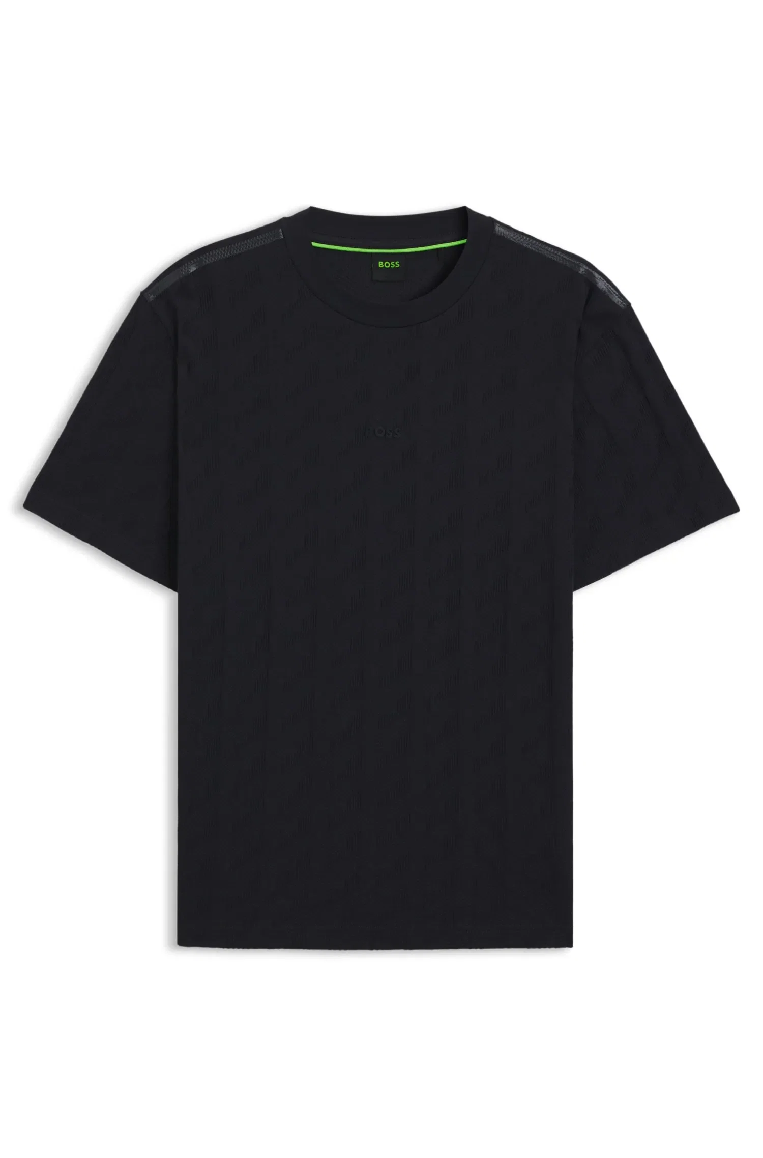 Camiseta De Algodão Com Padrão Jacquard