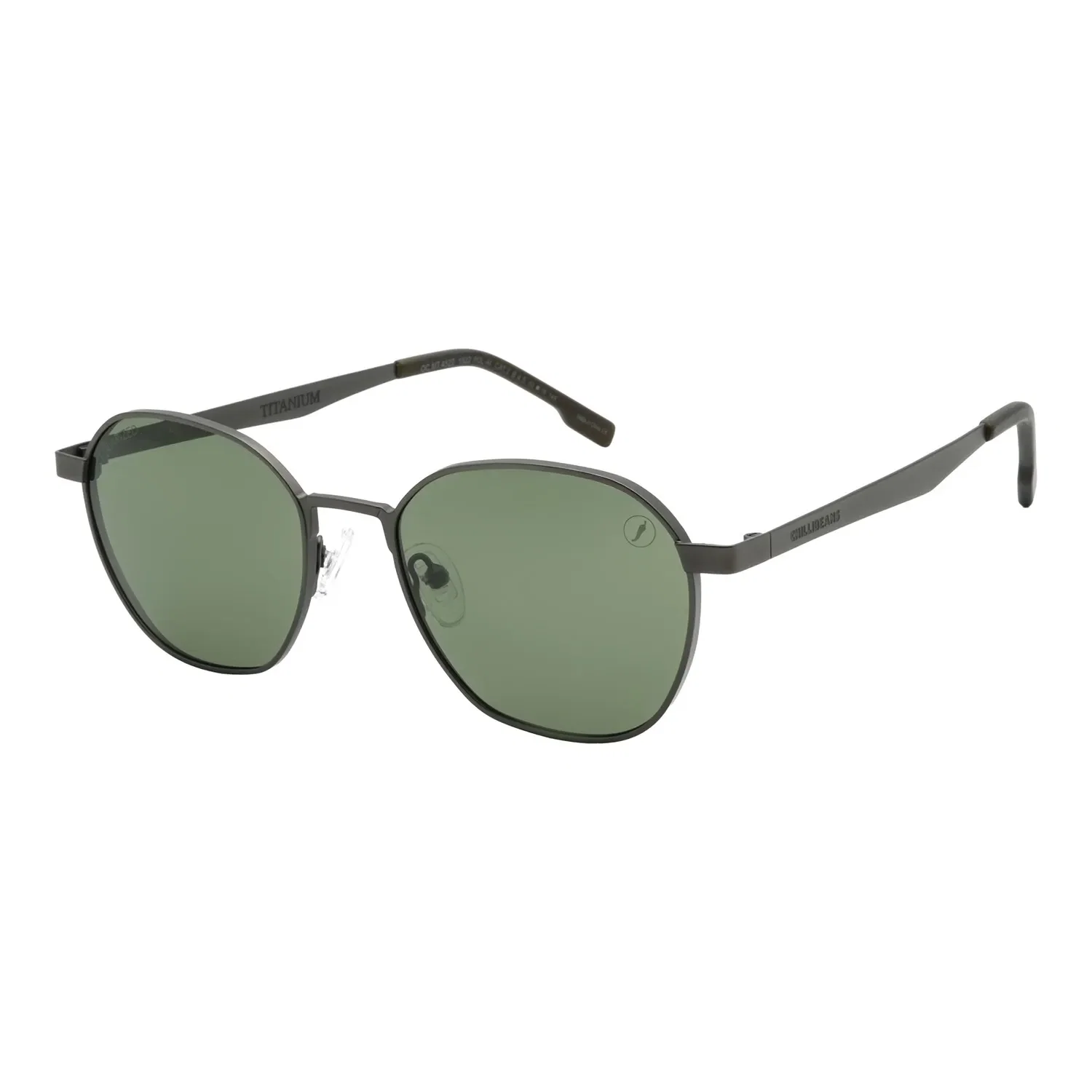 Óculos de Sol Masculino Chilli Beans Ultralight Redondo Polarizado Verde