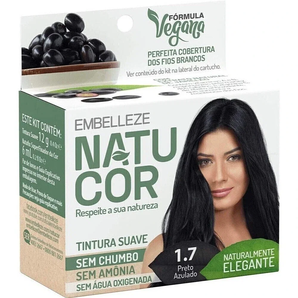 Tintura Natucor 1.7 Preto Azulado