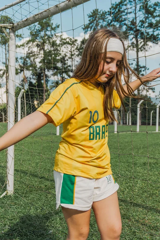 Camiseta Esportiva Infantil Listrado