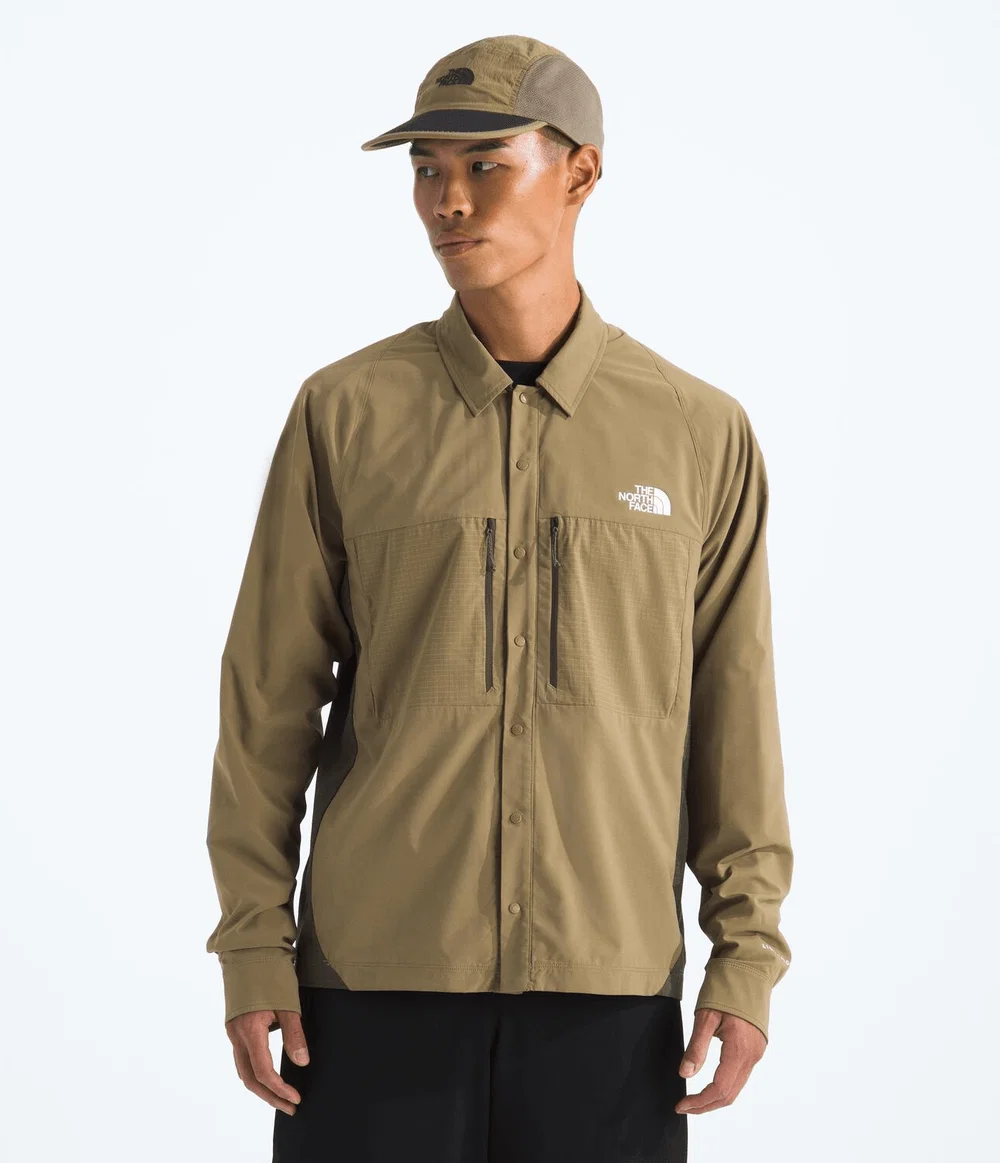 Camisa Masculina Trail Lightrange Manga Longa Cedar / New Taupe Green