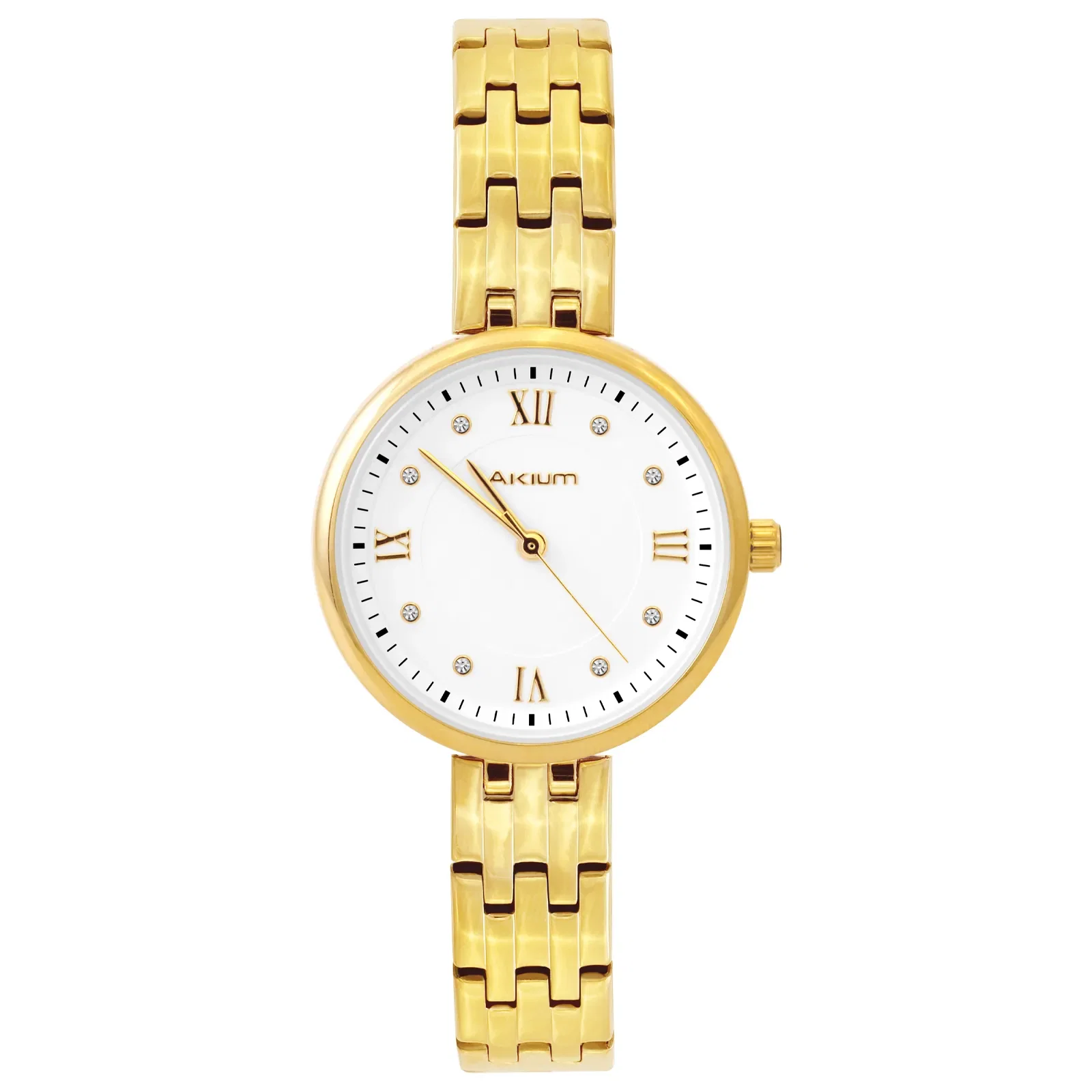 Relógio Akium Feminino em Aço Dourado