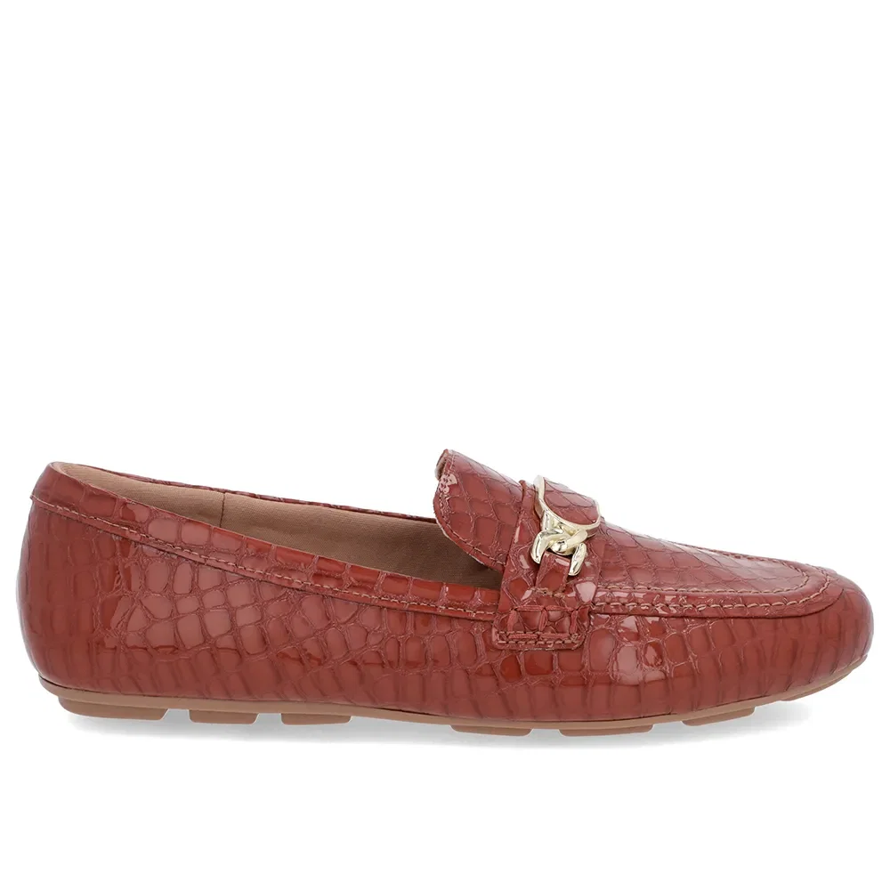 Loafer Marrom Verniz Croco Bridão — imagem 1