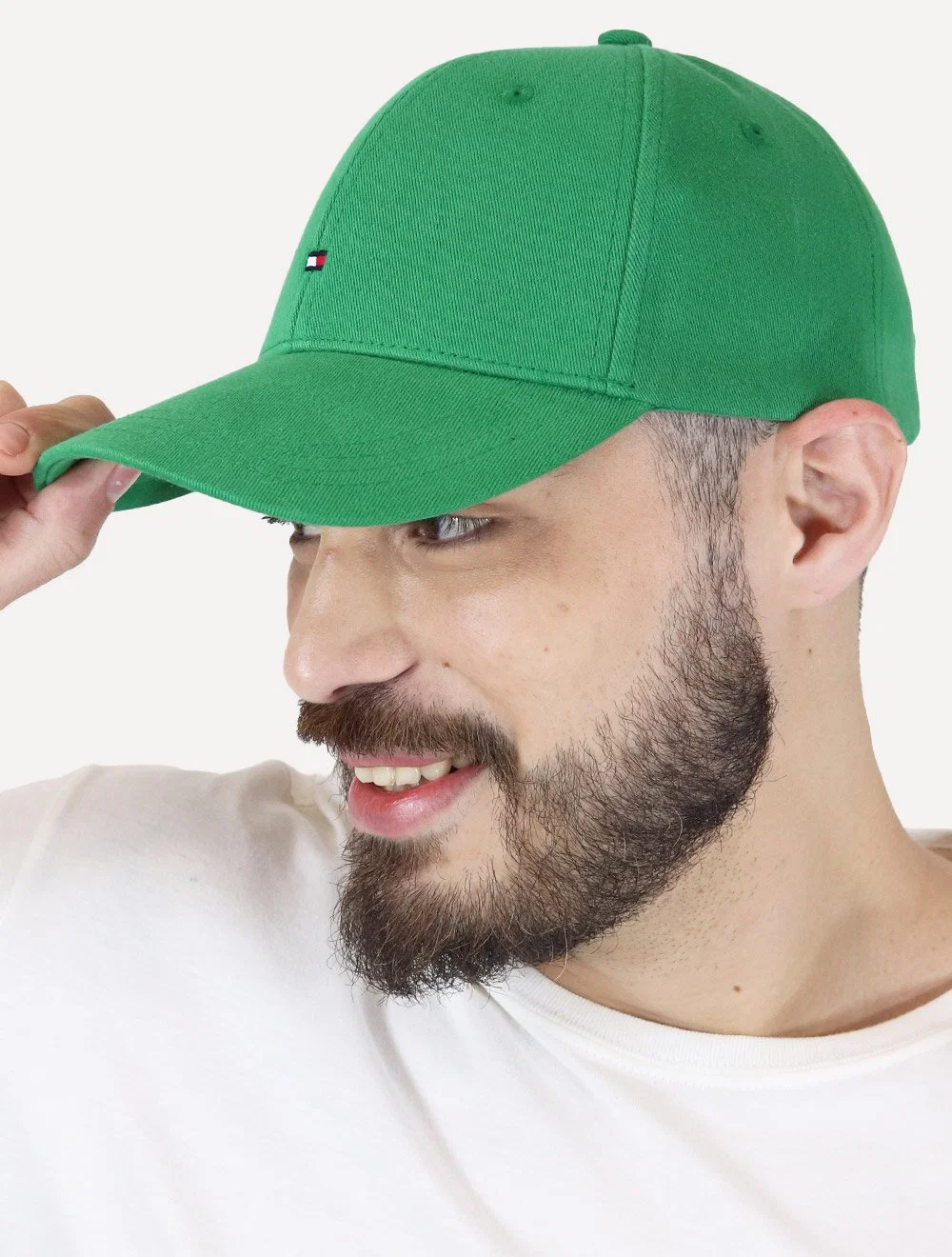Boné Tommy Hilfiger Masculino Classic Cap Flag Tape Verde