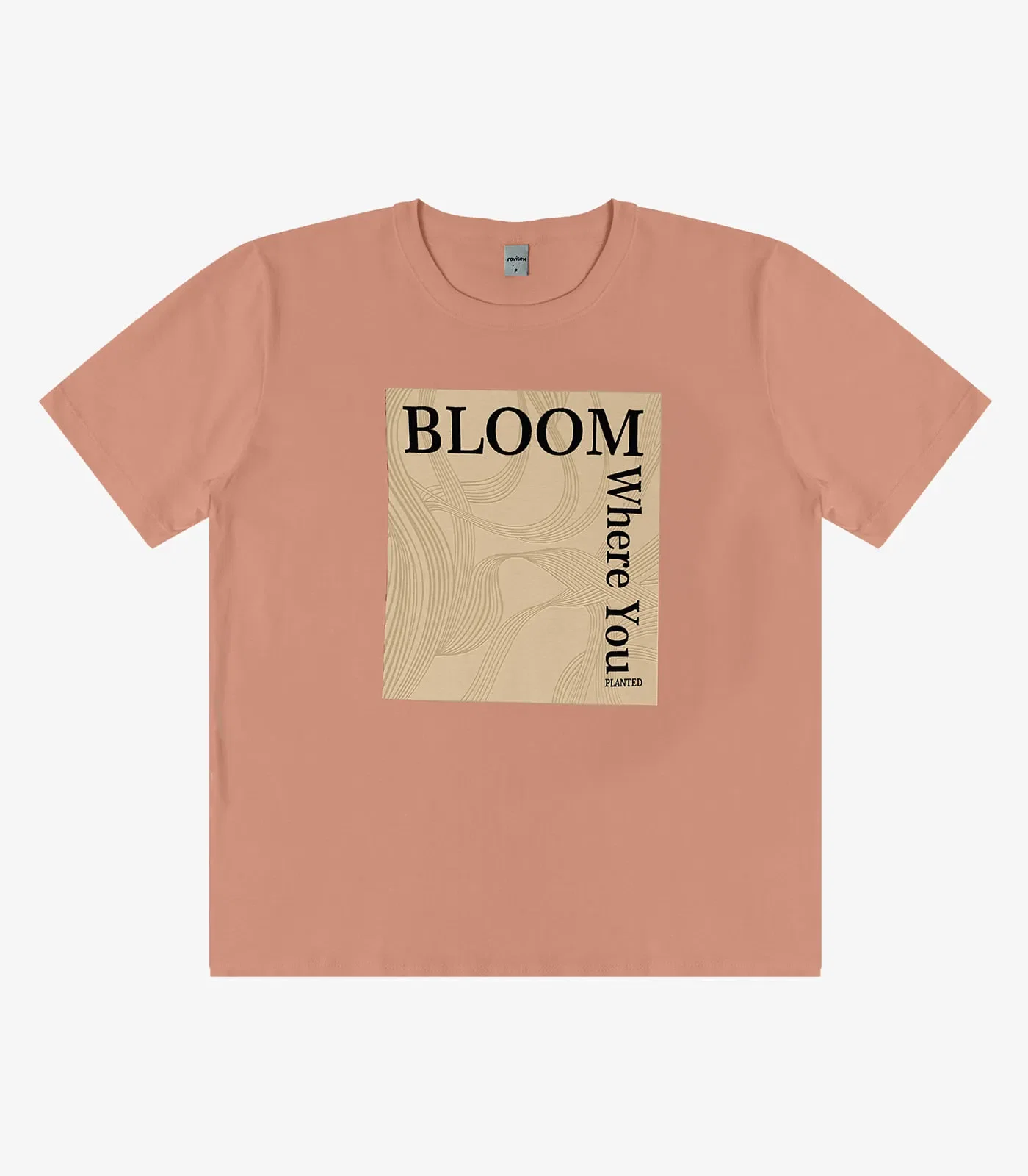 T- Shirt Feminina em Meia Malha Rovitex Marrom