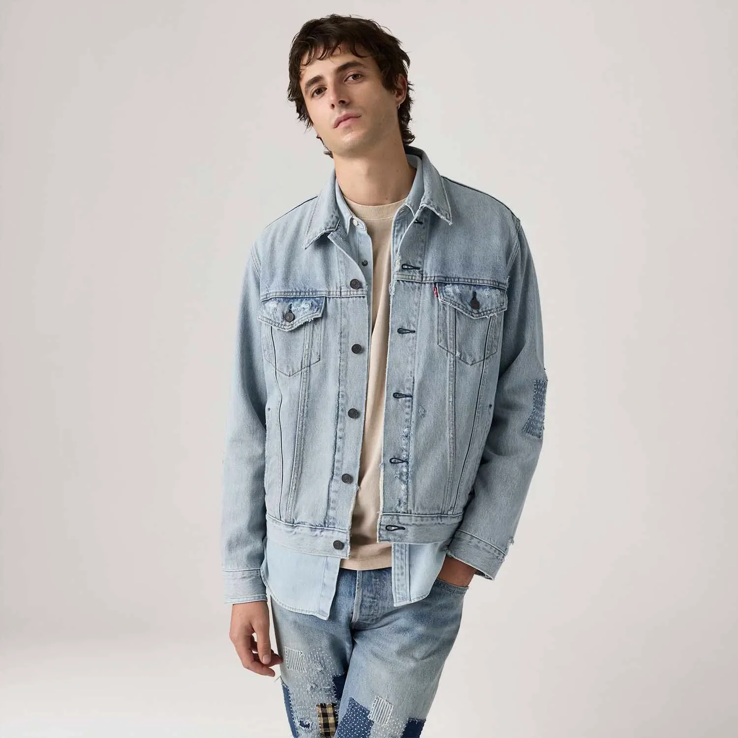 Jaqueta Jeans Levi's® The Trucker Jacket Lavagem Clara — imagem 1