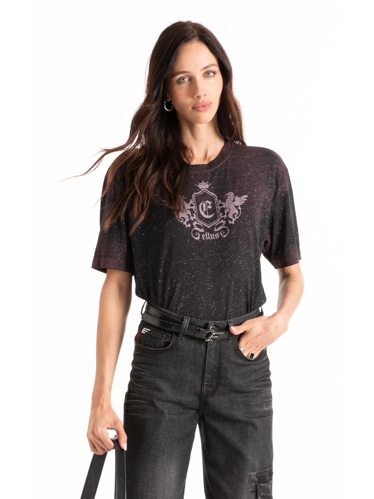 Blusa Devore Greatest Loose Mauve