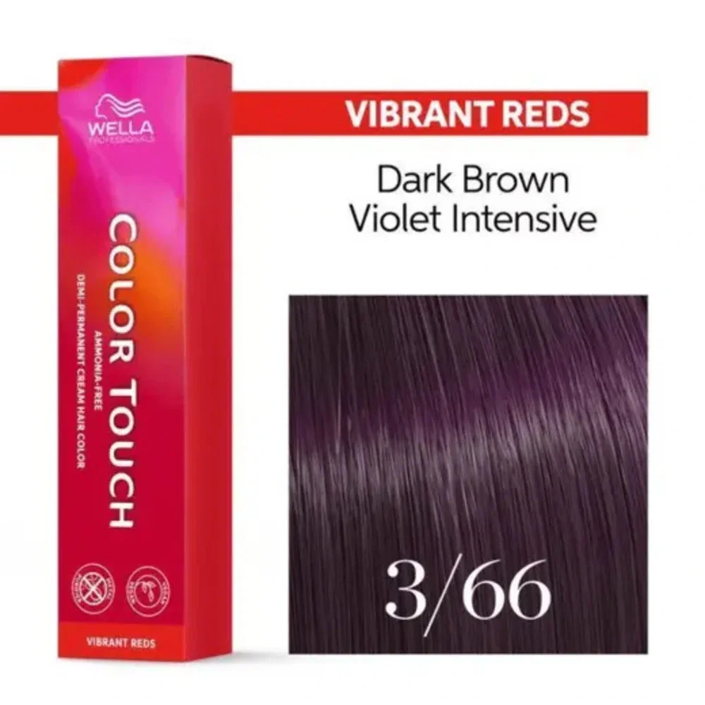 Tonalizante Wella Color Touch 3/66 Castanho Escuro Violeta Intenso