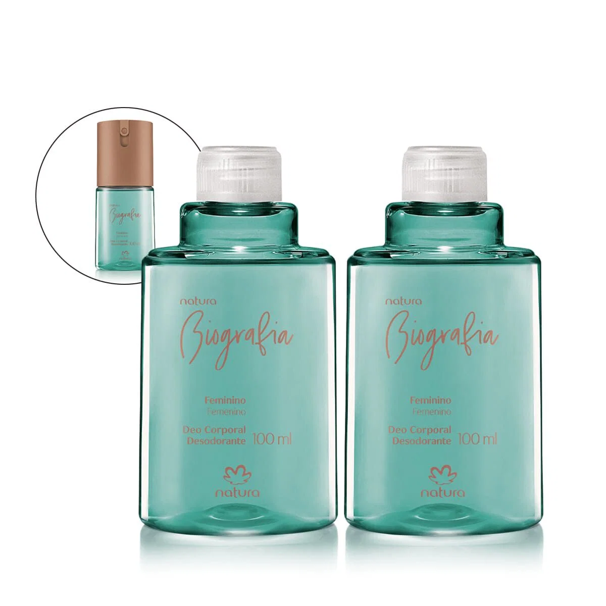 Kit Refil Desodorante Corporal Biografia Feminino (2 produtos)