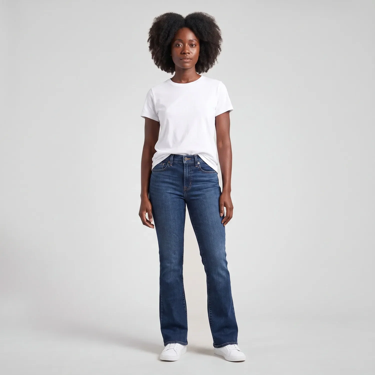 Calça Jeans Levi's® 725® High Rise Bootcut Lavagem Escura — imagem 1